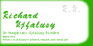 richard ujfalusy business card